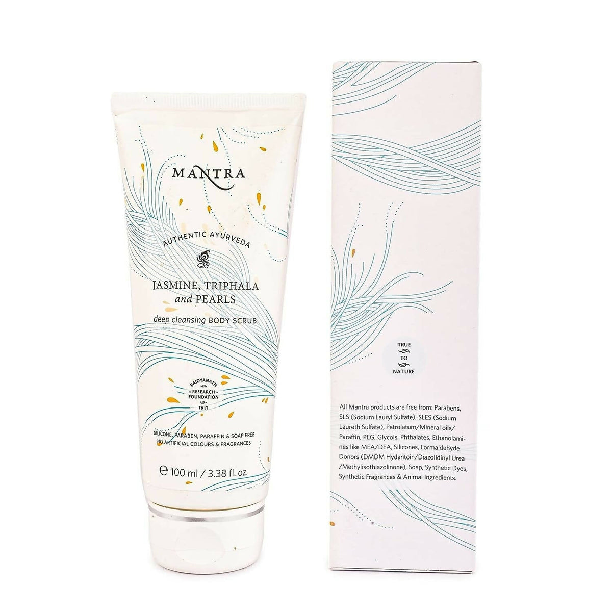 Mantra Herbal Jasmine, Triphala and Pearls Deep Cleansing Body Scrub | Grocsy