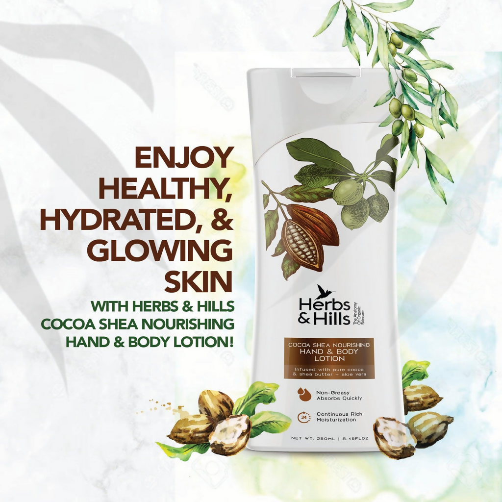 Herbs & Hills Hand & Body Lotion (Cocoa & Shea) | Grocsy