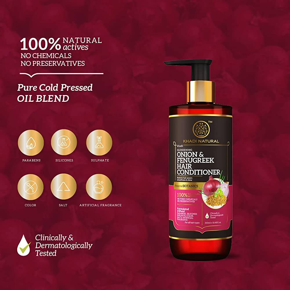 Khadi Natural Onion & Fenugreek Hair Conditioner | Grocsy