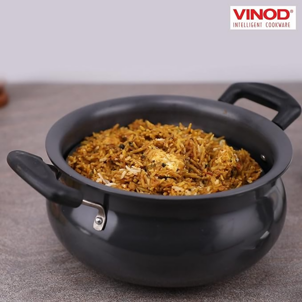 Vinod Hard Anodized Handi–Stainless Steel Lid–Mini | Grocsy