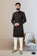 Joban Fashion Men's Blackish Wine TR Kurta with Pyjama | Grocsy