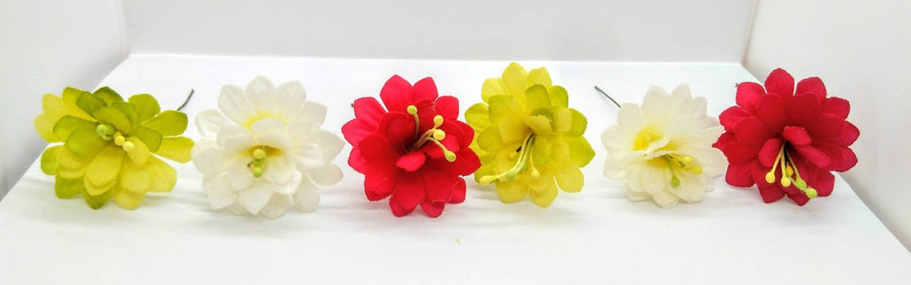 Multicolor Flower Hair Brooches | Grocsy
