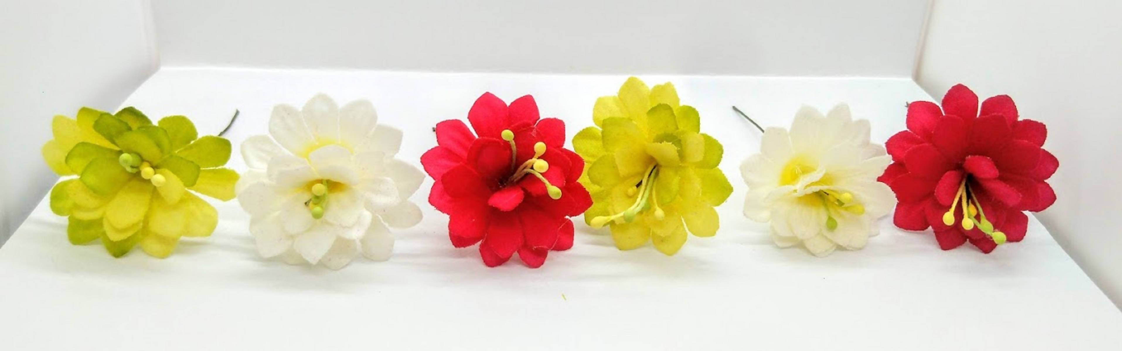 Multicolor Flower Hair Brooches | Grocsy