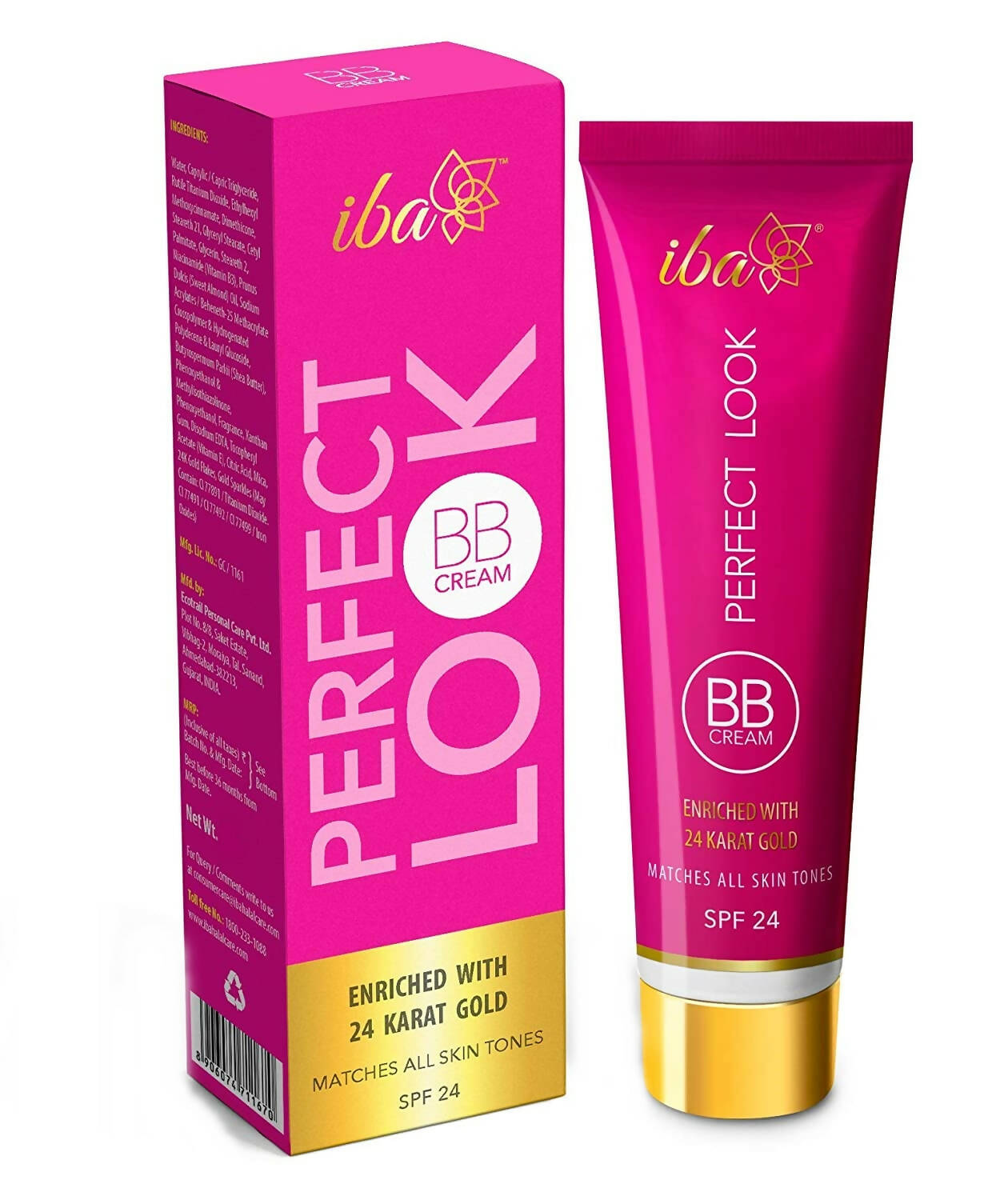 Iba Perfect Look BB Cream With 24 Karat Gold (Medium Shade) | Grocsy