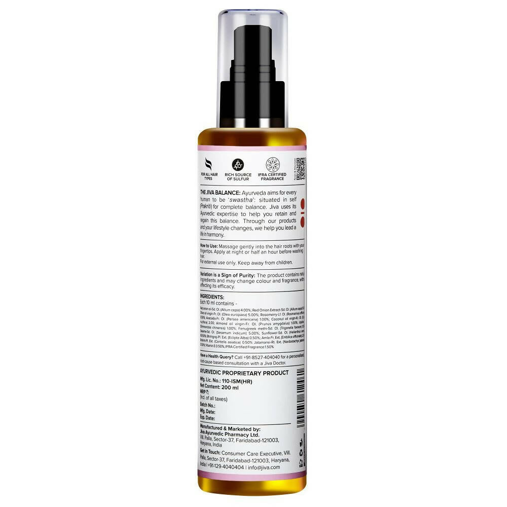 Jiva Ayurveda Onion Hair Oil | Grocsy
