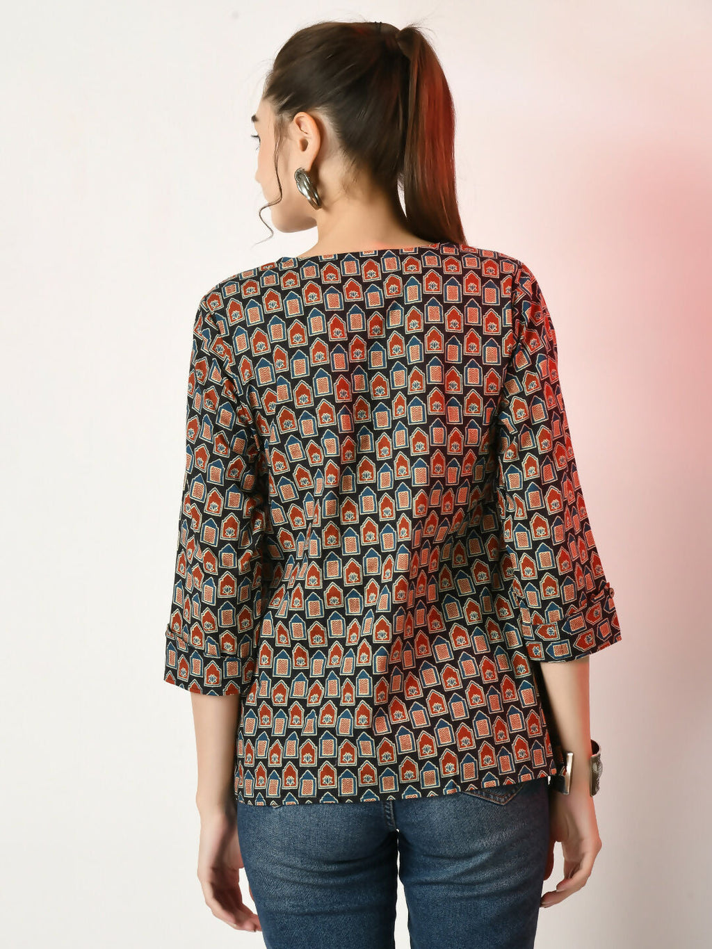 Myshka Women's Multi Printed Top | Grocsy
