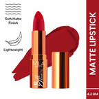 Mila Beaute Bold & Matte Long Lasting Highly Pigmented Lipstick - Scarlet Seduction | Grocsy