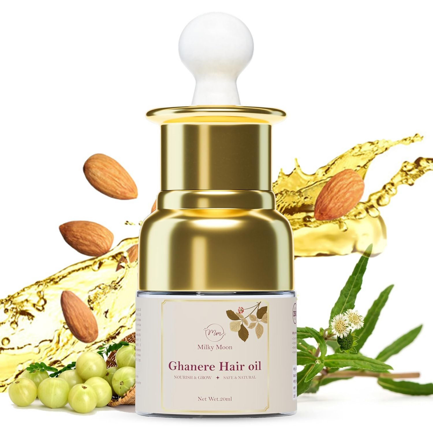 Milky Moon Ghanere Hair Oil for Hair Growth & Anti Hair Fall | Grocsy