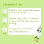 WishCare100% Pure Premium Cold Pressed Olive Oil For Hair & Skin | Grocsy