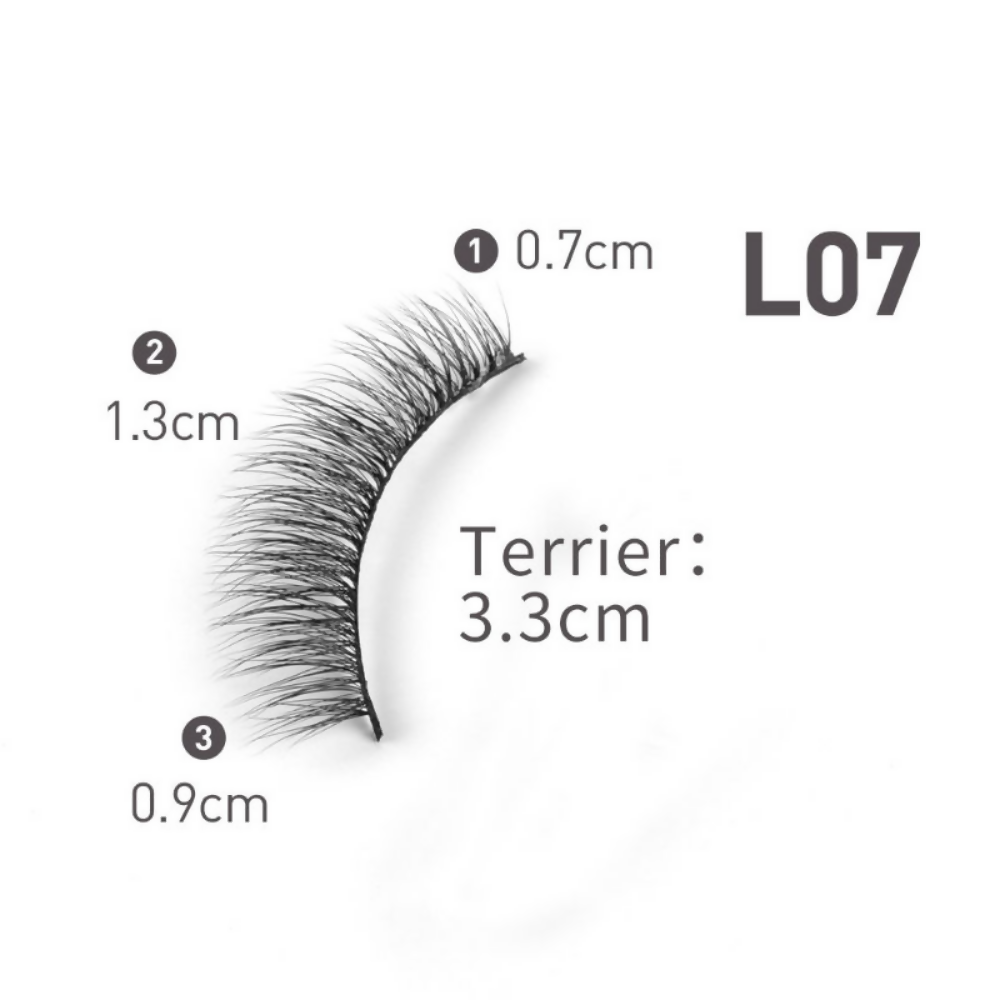 Bronson Professional Eyelash Set 3d False Long And Natural Eye Makeup - L07 | Grocsy