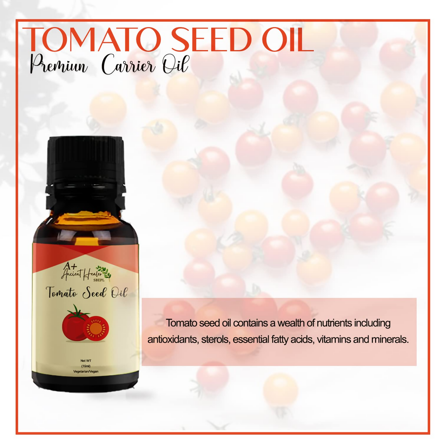 Ancient Healer Tomato Seed Cold Pressed Carrier Oil | Grocsy