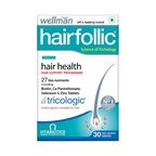 Wellman Hairfollic UK's No.1 Hair Supplement Tablets For Men ( Tricologic Formula 30 Vitamins & Minerals) | Grocsy