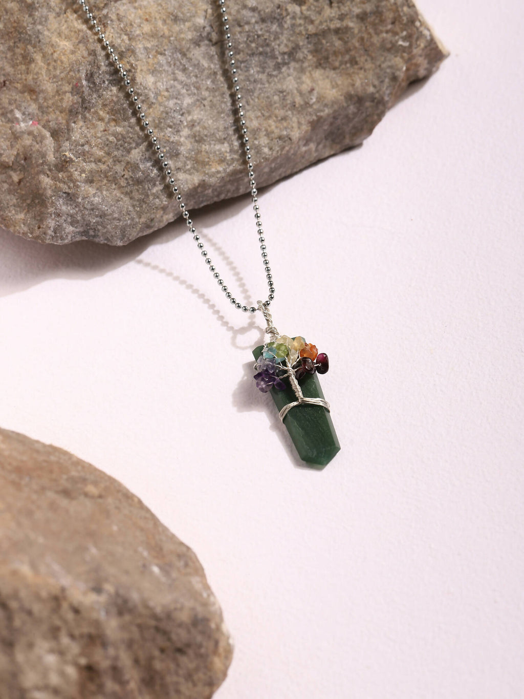 Women's Silver-Plated Necklace - Ruby Raang | Grocsy
