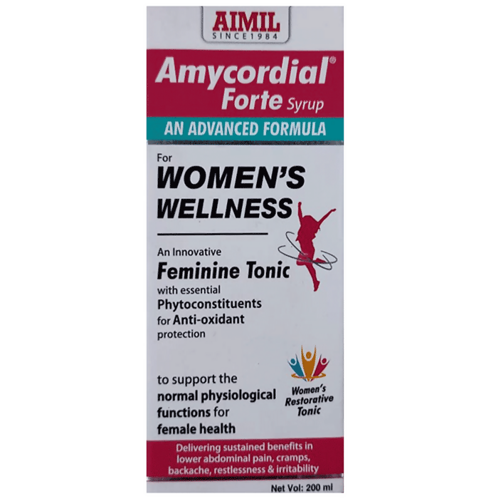 Aimil Amycordial Forte Syrup for Women's Wellness | Grocsy