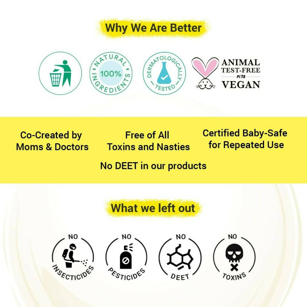 BabyChakra 100% Natural Mosquito Repellent Patches | Grocsy