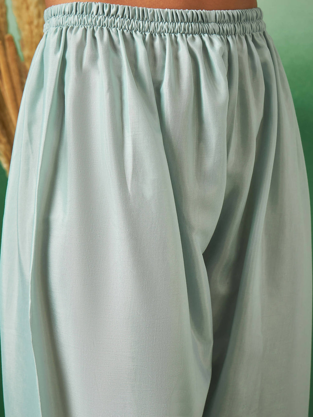 Sky Blue Georgette Handwork Unstitched Dress Material - Hanika | Grocsy