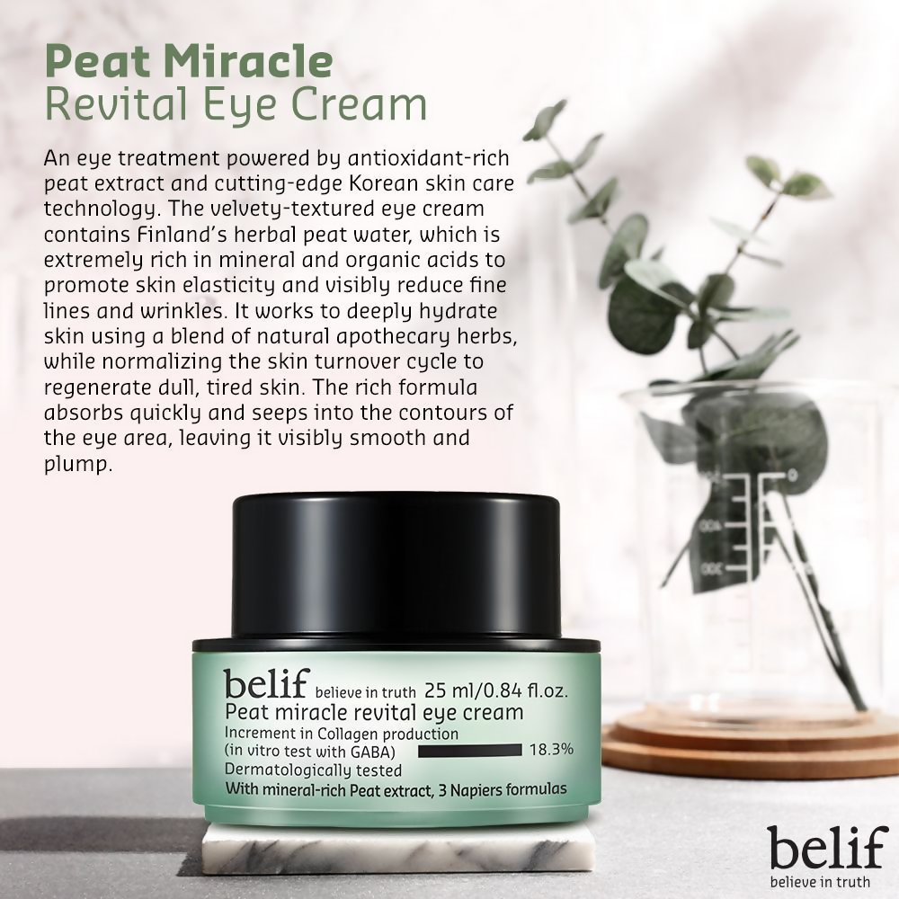 Belif Peat Miracle Eye Cream | Grocsy
