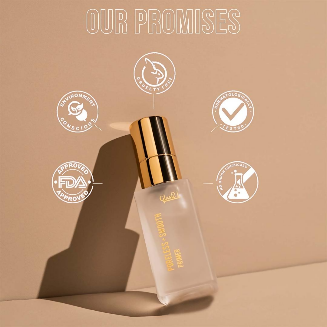 Glam21 Poreless & Smooth Primer With Natural Glow Finish | Grocsy