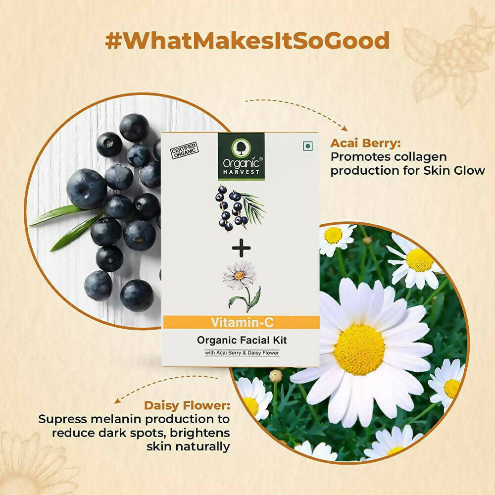 Organic Harvest Vitamin C Organic Facial Kit | Grocsy