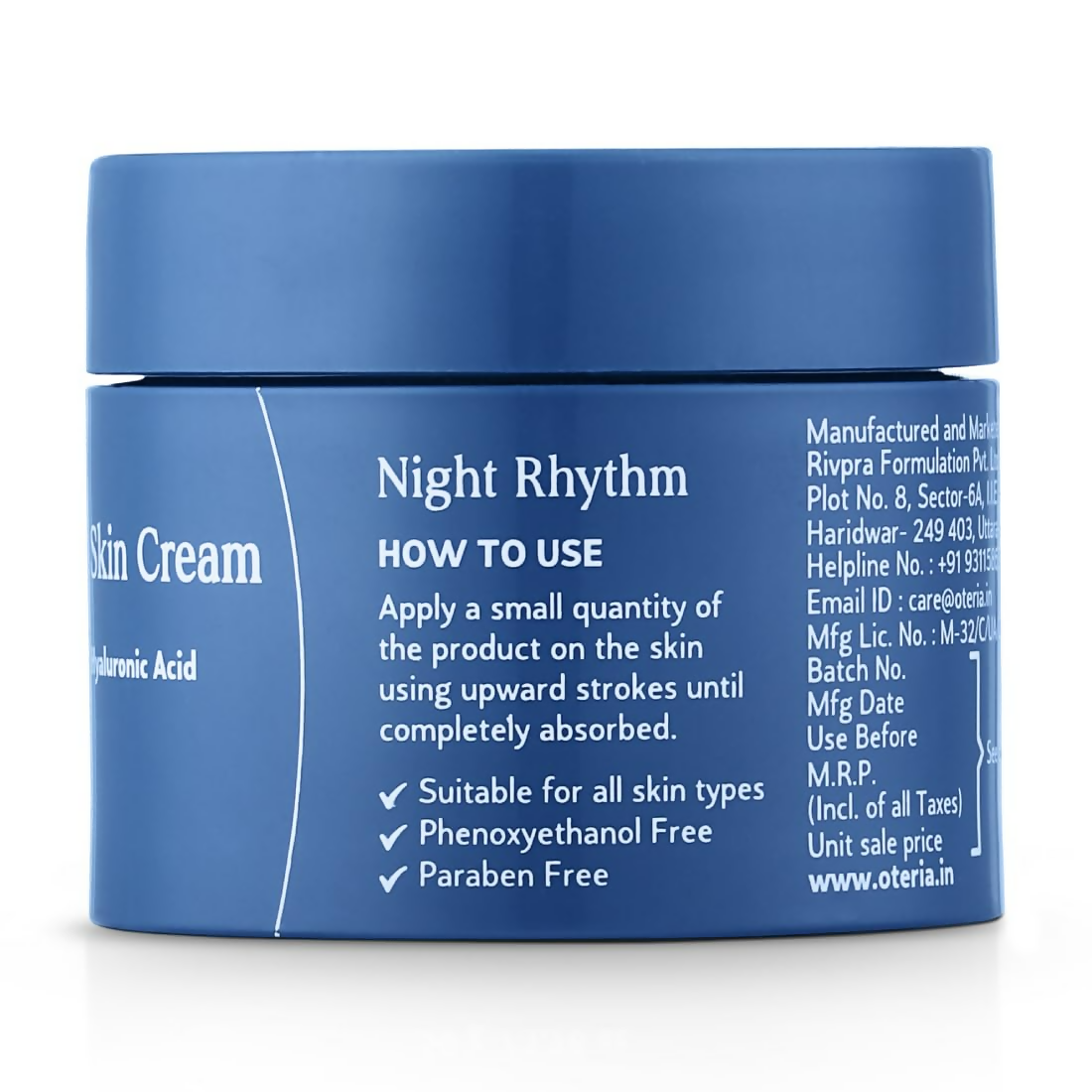 Oteria Premium Bounce Back Skin Face Cream - Night Repair Cream For Glowing Skin and Brightening | Grocsy