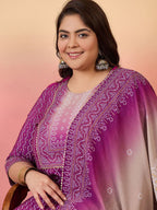 Sztori Women Bandhani Printed Regular Kurta with Trousers & With Dupatta | Grocsy
