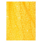 Akarshan viscose Lukhnowi Chikankari Anarkali kurta with Leggings - Yellow | Grocsy