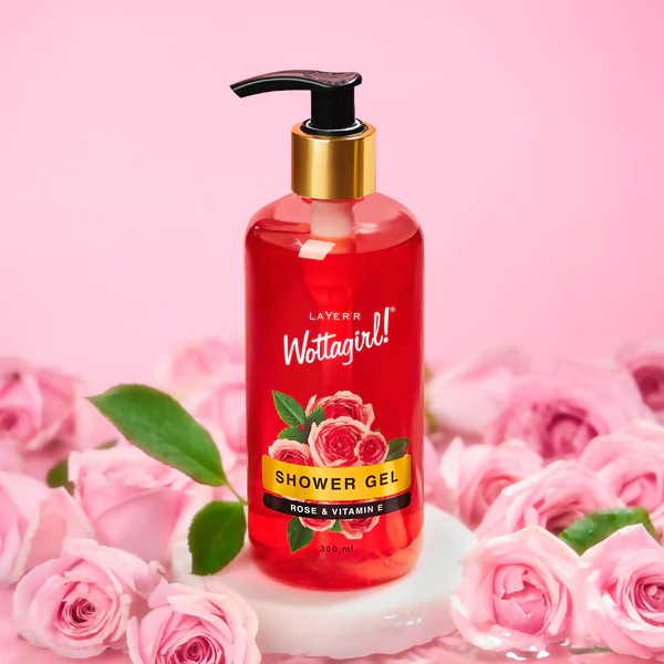Layerr Wottagirl Rose & Vitamin E Shower Gel | Grocsy