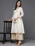 Ahalyaa Women's Traditional wear Ethnic Dress - Off White | Grocsy