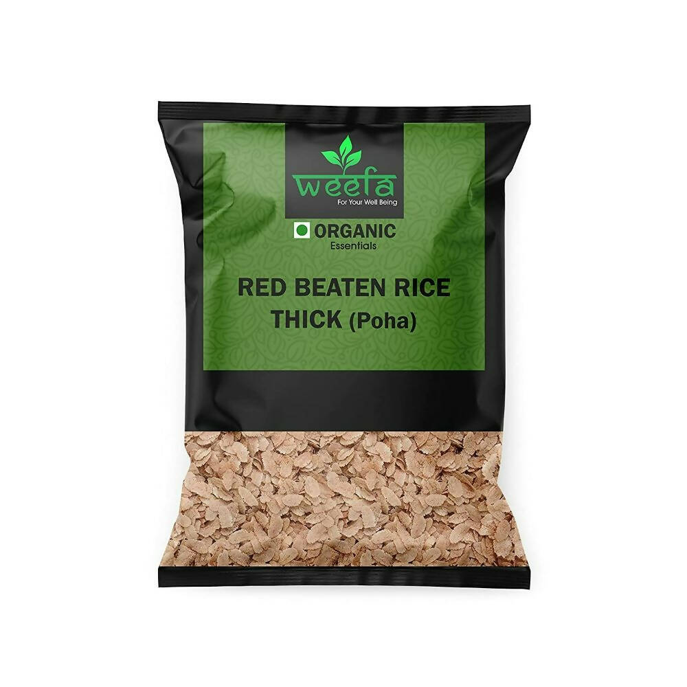 Weefa Organic Red Beaten Rice Thick Poha | Grocsy