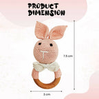 Matoyi Crochet Bunny Toy: Teether For Babies | Grocsy
