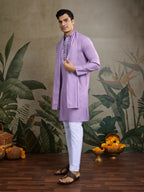Vastranavya Dusty Pink Exclusive Viscose Rayon Festival Wear Real Mirror Work Kurta with Dupatta | Grocsy