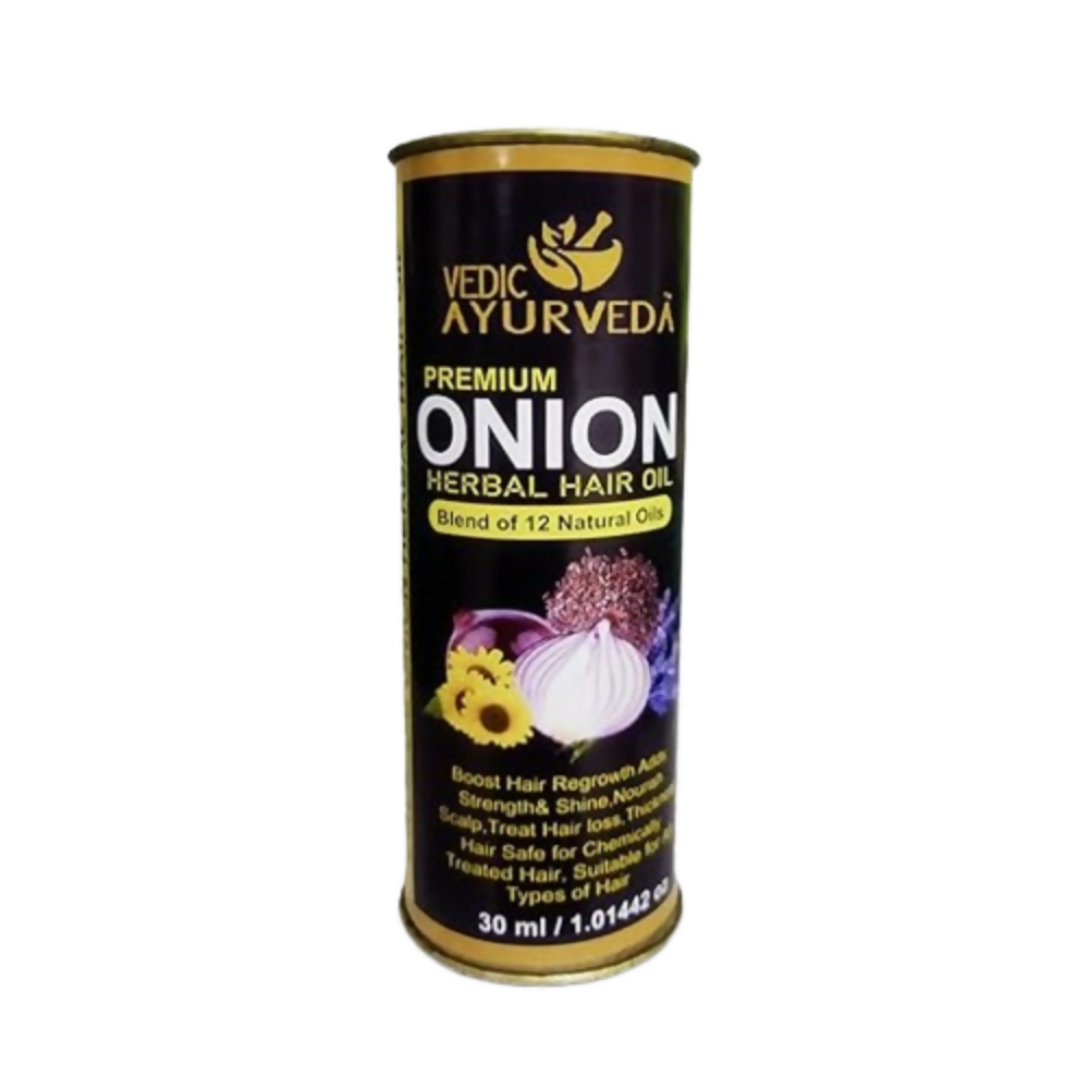 VedicAyurveda Onion Hair Oil for hair | Grocsy