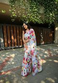 Vamsee Floral Multi Color Vichitra Silk Saree | Grocsy