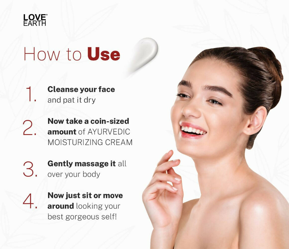 Love Earth Ayurvedic Moisturizing Cream | Grocsy