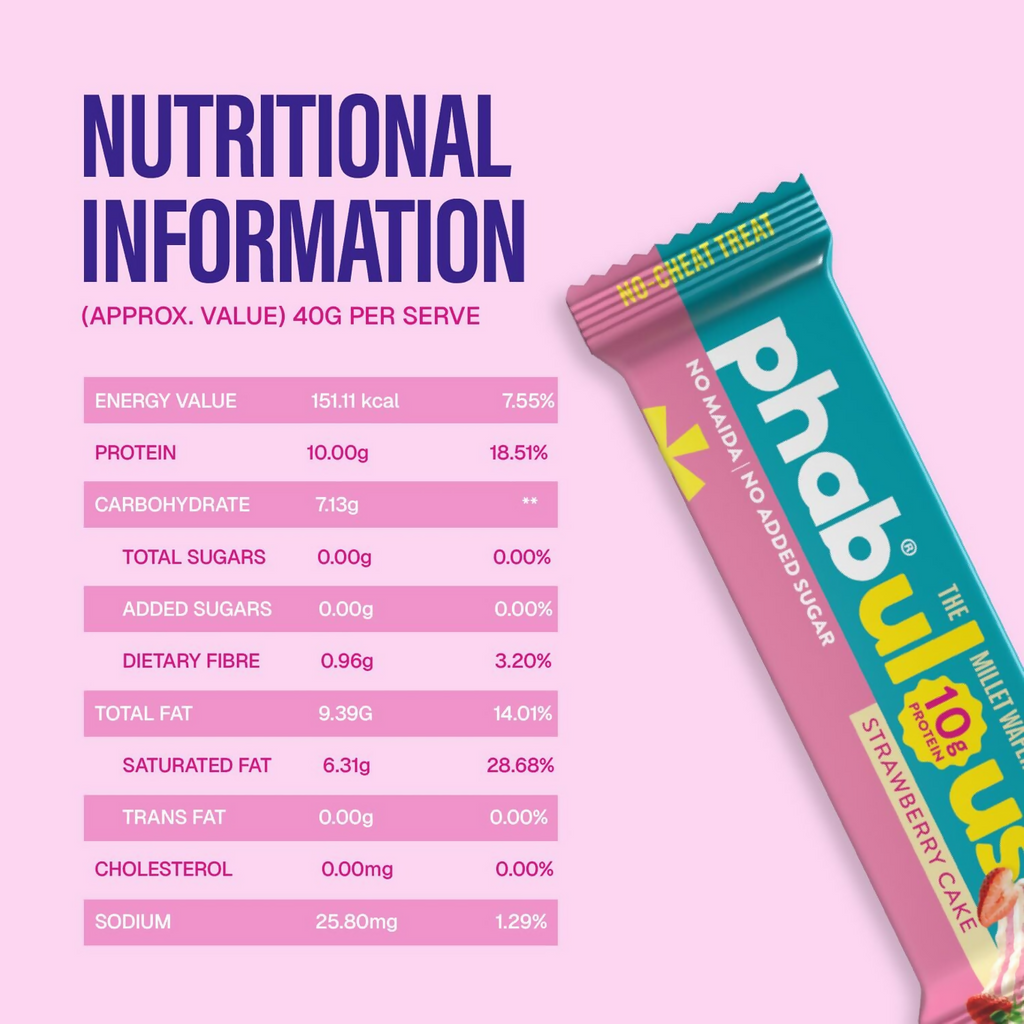 Phab Millet Wafer - Strawberry Protein Wafer | Grocsy