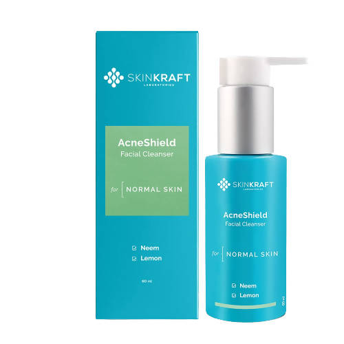 SkinKraft AcneShield Facial Cleanser For Normal Skin | Grocsy
