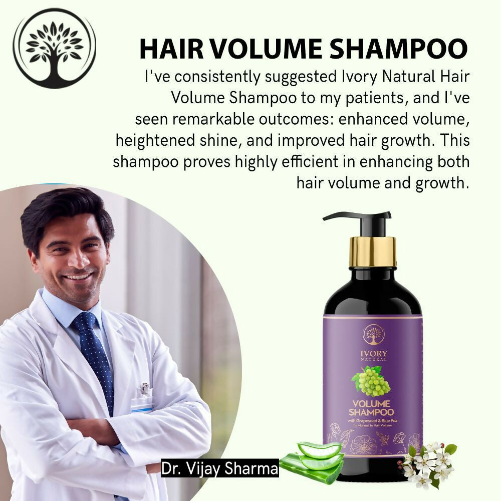 Ivory Natural Hair Volume Shampoo For Thicker And Voluminous Hair | Grocsy