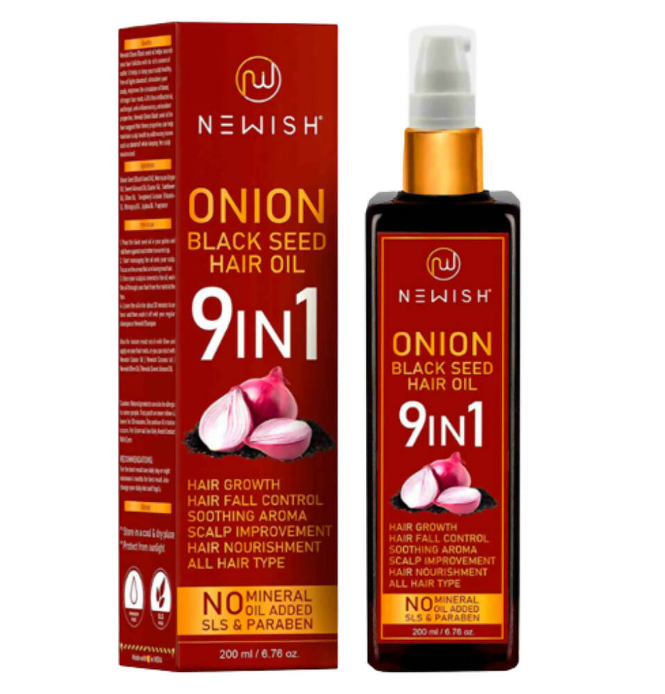 Newish Onion Black Seed Hair Oil | Grocsy