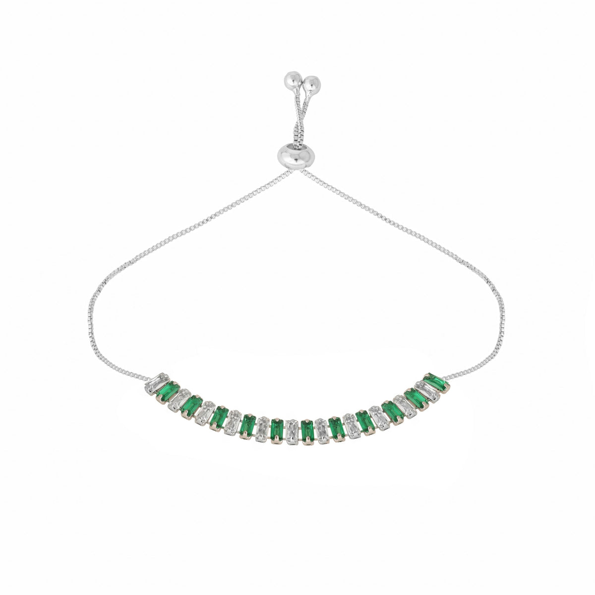 Nuyug Green Emerald Radiance Anti Tarnish Bracelet | Grocsy