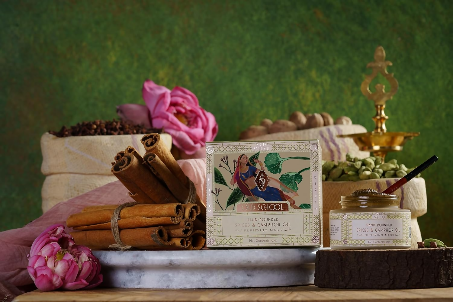 Old School Rituals Spices & Camphor Oil Purifying Face Mask | Grocsy