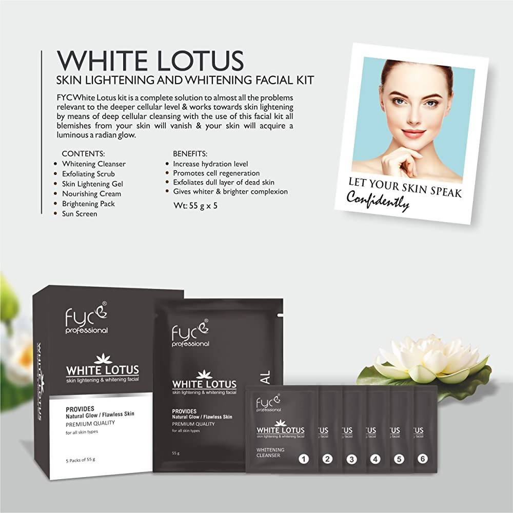 FYC Professional White Lotus Facial kit | Grocsy
