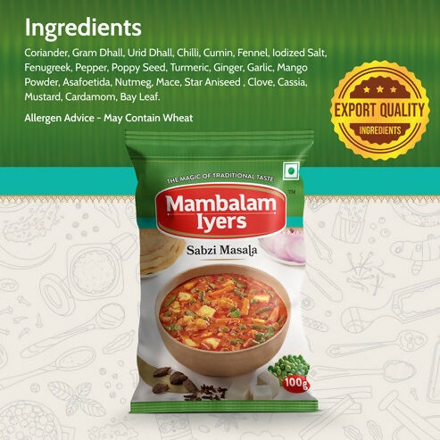 Mambalam Iyers Sabzi Masala Powder | Grocsy