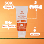 Light Up Gold Rush Gold Standard Vitamin C + 1% Ceramide Complex Sunscreen | Grocsy