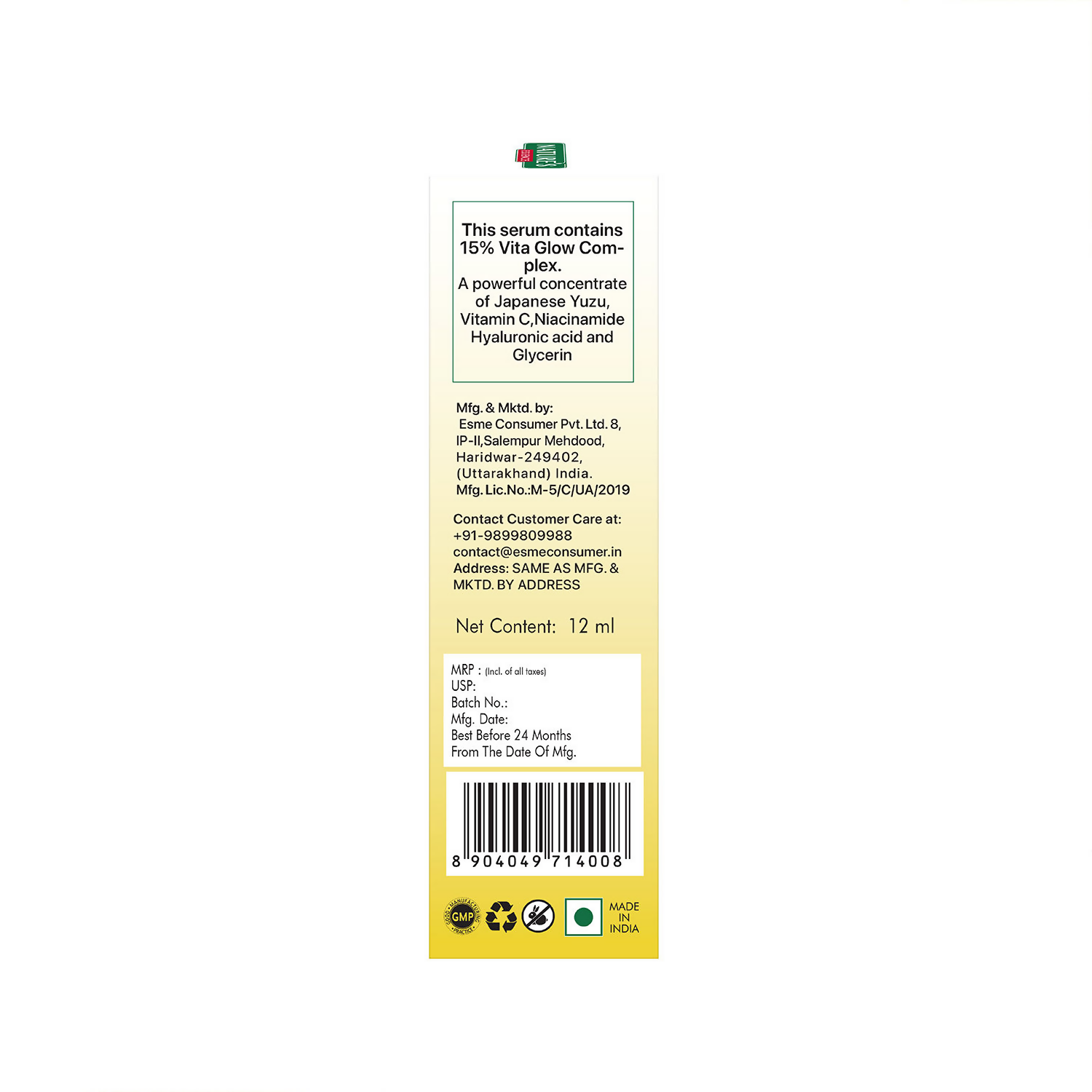 Nature's Essence Bright Glow Vitamin C Serum | Grocsy