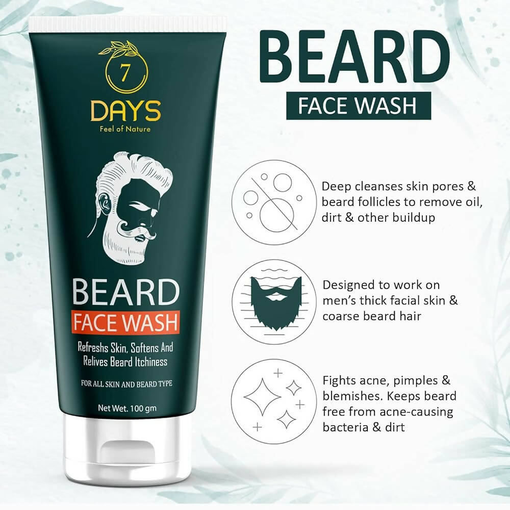 7 Days Beard Face Wash | Grocsy