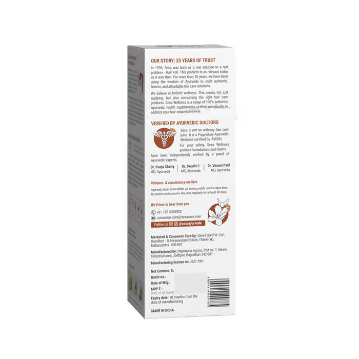 Sesa Ayurvedic Hair Care Juice for New Moms | Grocsy