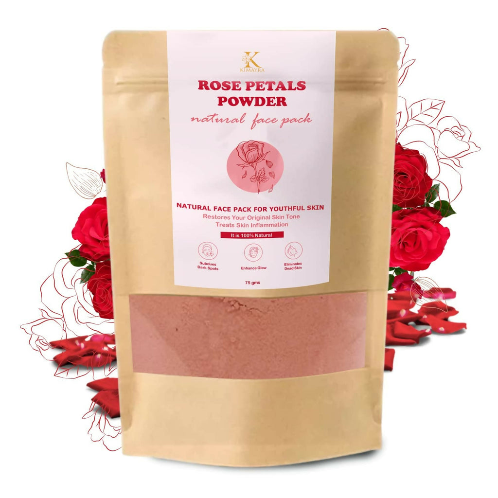 Kimayra Rose Petals Powder For YouthFul Skin & Glowing Skin Care | Grocsy