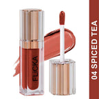 FLiCKA R U Ready Matte Finish liquid Lipstick Shade 04 Spiced Tea | Grocsy