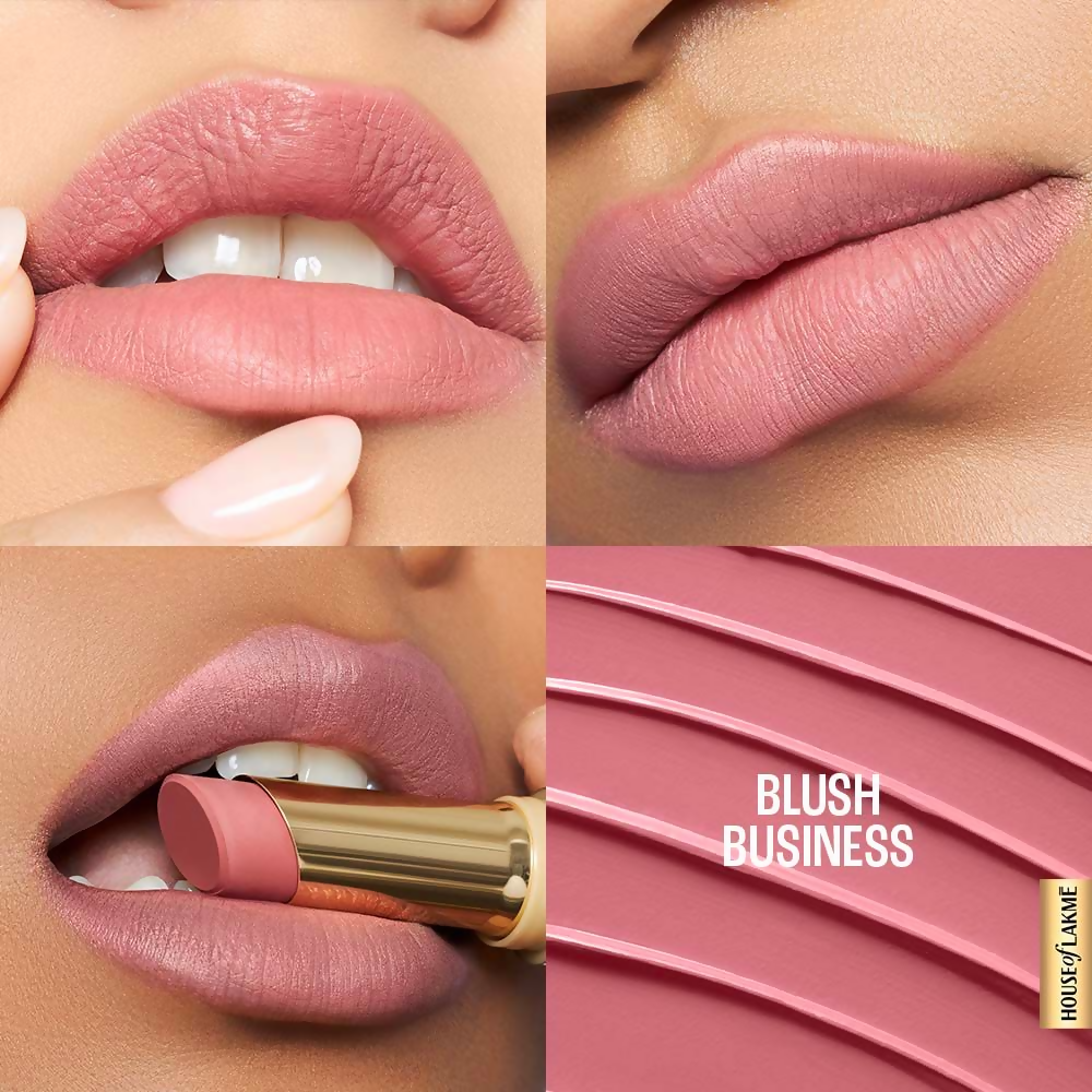 Lakme 9to5 Hya Matte Lipstick - Blush Business | Grocsy