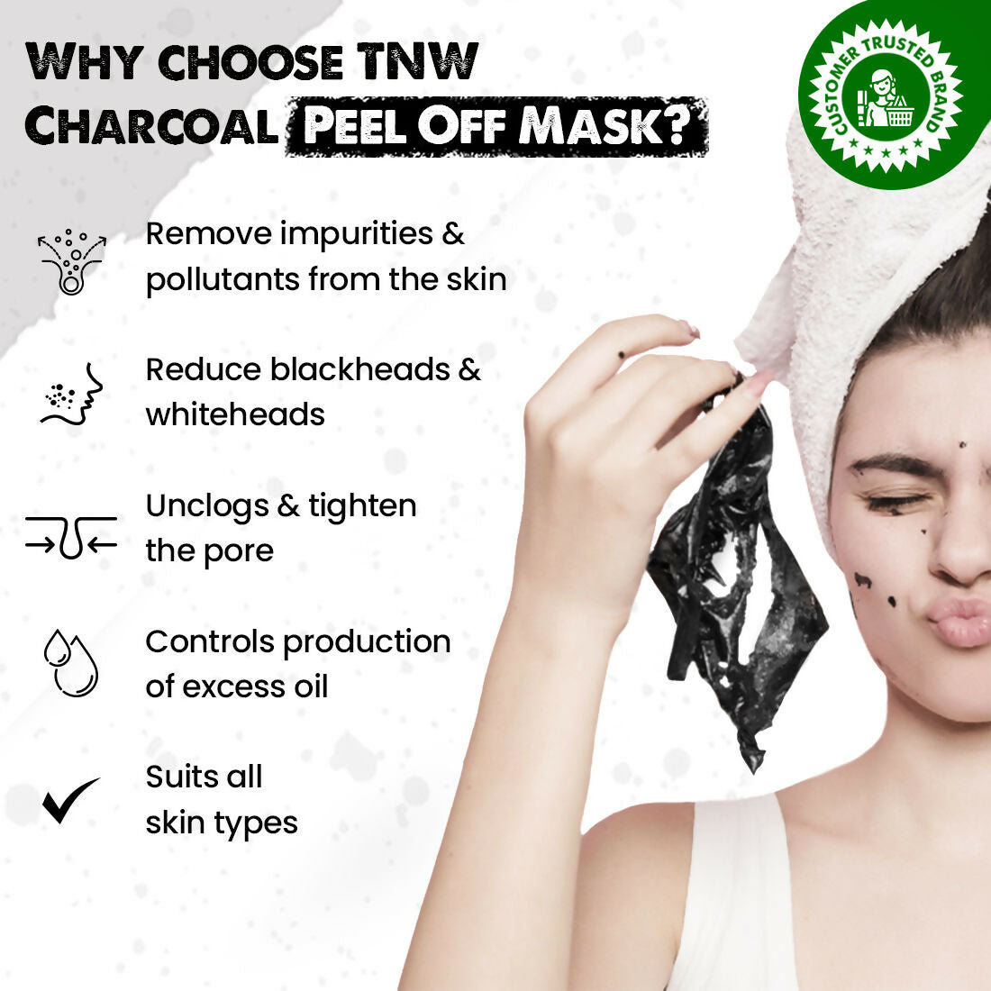 The Natural Wash Charcoal Peel Off Face Mask | Grocsy